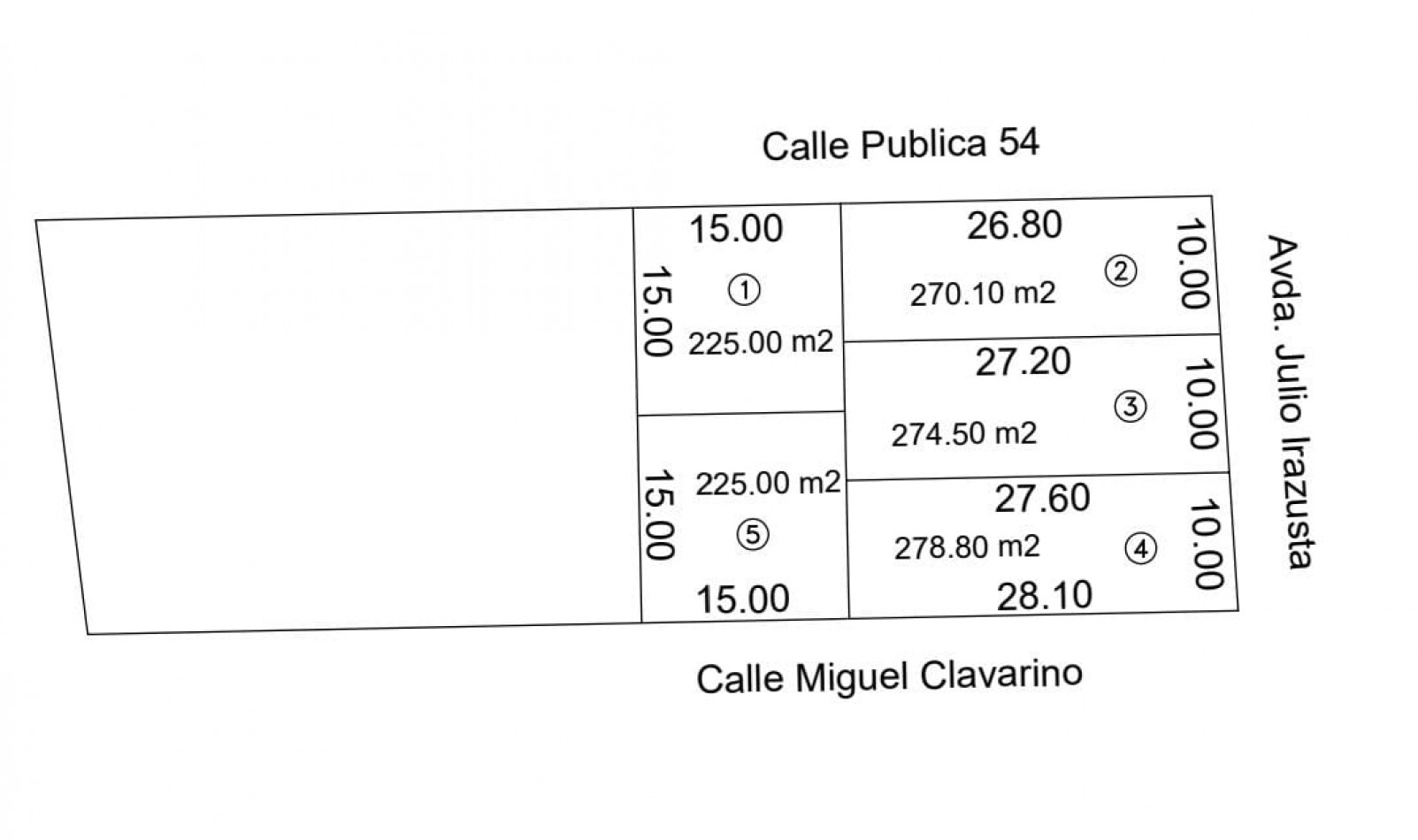 Venta terrenos avenida Irazusta 